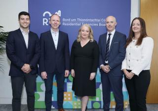 Left to Right: Steven Kandborg, Service Now, Paul Turley, Service Now, Rosemary Steen, Director of RTB, Martin Ryan, Fexco, Ailish Hansen, Fexco